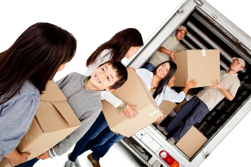 Professional packers organizing items for a move in Lambeth