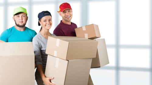 Professional team planning office relocation